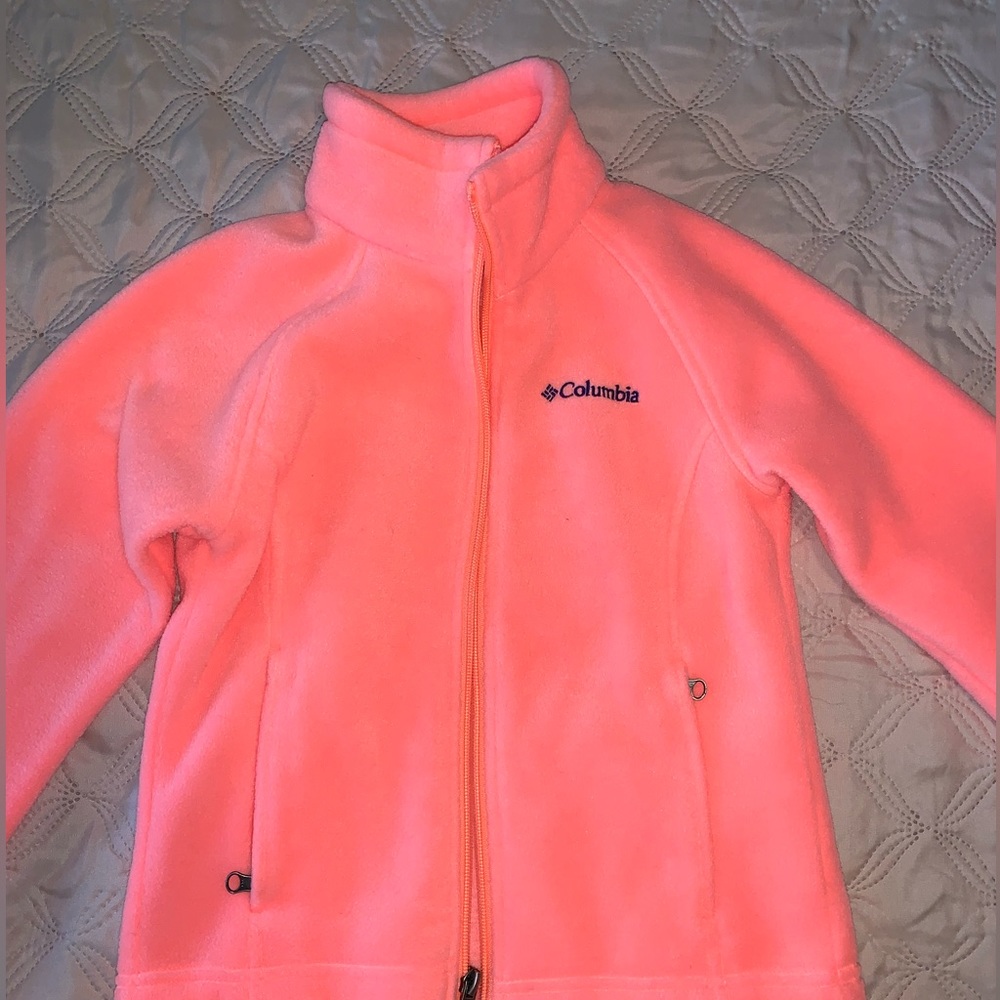 Columbia Fleece Jacket Coral Girls XS